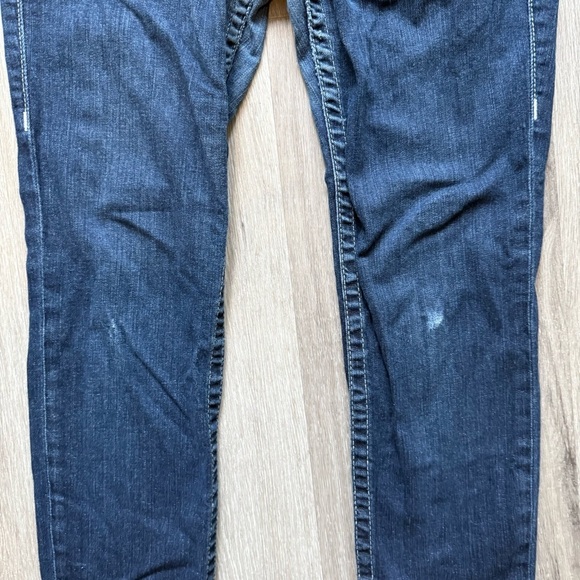 True Religion Dark Blue Straight Leg Jeans Size 27 Low Rise Casual Streetwear - Picture 7 of 14